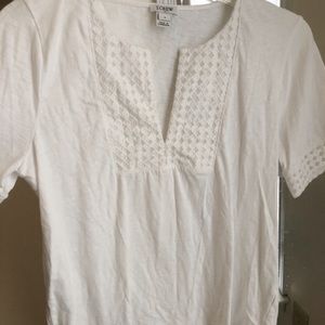 White J-Crew Top